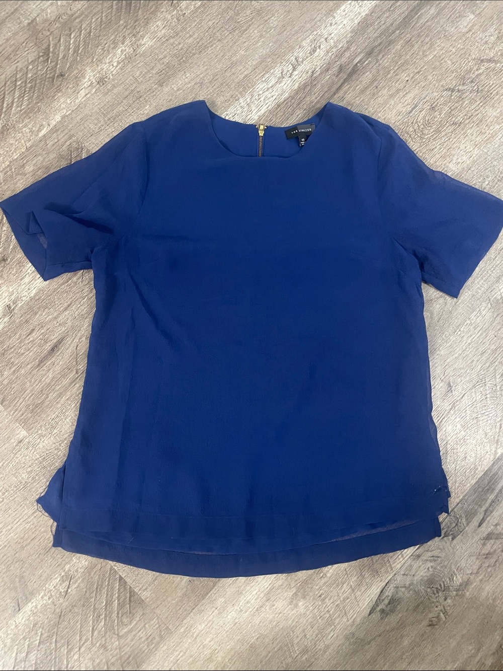 The Limited Short Sleeve Blouse in Royal Blue